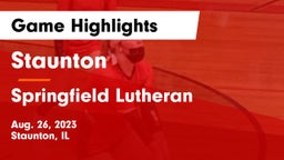 Staunton  vs Springfield Lutheran  Game Highlights - Aug. 26, 2023