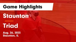 Staunton  vs Triad  Game Highlights - Aug. 26, 2023
