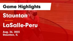 Staunton  vs LaSalle-Peru  Game Highlights - Aug. 26, 2023