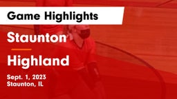 Staunton  vs Highland  Game Highlights - Sept. 1, 2023