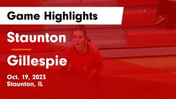 Staunton  vs Gillespie  Game Highlights - Oct. 19, 2023