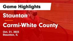 Staunton  vs Carmi-White County  Game Highlights - Oct. 21, 2023