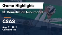 St. Benedict at Auburndale   vs CSAS Game Highlights - Aug. 31, 2019