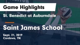 St. Benedict at Auburndale   vs Saint James School Game Highlights - Sept. 21, 2019