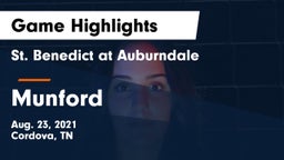 St. Benedict at Auburndale   vs Munford  Game Highlights - Aug. 23, 2021