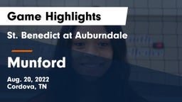 St. Benedict at Auburndale   vs Munford  Game Highlights - Aug. 20, 2022