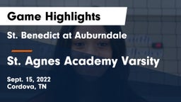 St. Benedict at Auburndale   vs St. Agnes Academy Varsity Game Highlights - Sept. 15, 2022