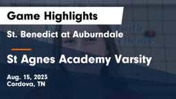St. Benedict at Auburndale   vs St Agnes Academy Varsity Game Highlights - Aug. 15, 2023