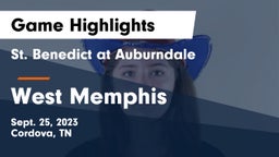 St. Benedict at Auburndale  vs West Memphis Game Highlights - Sept. 25, 2023