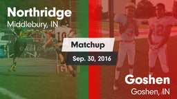 Matchup: Northridge vs. Goshen  2016