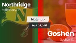 Matchup: Northridge vs. Goshen  2018