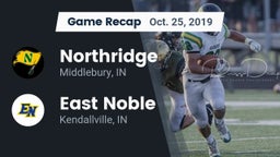 Recap: Northridge  vs. East Noble  2019