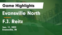 Evansville North  vs F.J. Reitz  Game Highlights - Jan. 11, 2022
