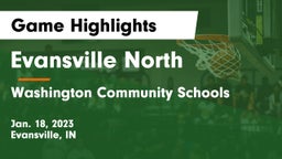 Evansville North  vs Washington Community Schools Game Highlights - Jan. 18, 2023
