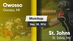 Matchup: Owosso vs. St. Johns  2016