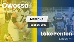 Matchup: Owosso vs. Lake Fenton  2020
