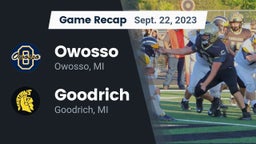 Recap: Owosso  vs. Goodrich  2023