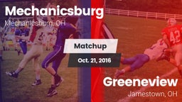 Matchup: Mechanicsburg vs. Greeneview  2016