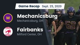 Recap: Mechanicsburg  vs. Fairbanks  2020