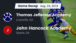 Recap: Thomas Jefferson Academy  vs. John Hancock Academy  2018