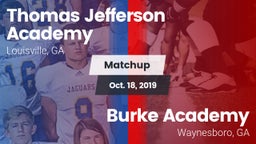 Matchup: Thomas Jefferson Aca vs. Burke Academy  2019