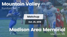 Matchup: Mountain Valley vs. Madison Area Memorial  2019