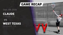 Recap: Claude  vs. West Texas  2016