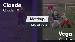 Matchup: Claude vs. Vega  2016