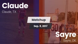 Matchup: Claude vs. Sayre  2017