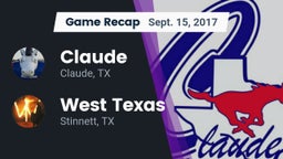 Recap: Claude  vs. West Texas  2017