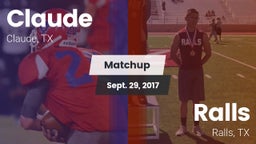 Matchup: Claude vs. Ralls  2017