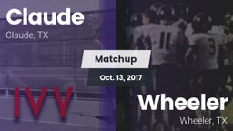 Matchup: Claude vs. Wheeler  2017