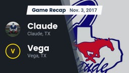 Recap: Claude  vs. Vega  2017