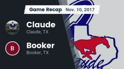 Recap: Claude  vs. Booker  2017