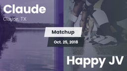 Matchup: Claude vs. Happy JV 2018