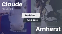 Matchup: Claude vs. Amherst 2020