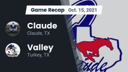 Recap: Claude  vs. Valley  2021