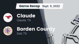Recap: Claude  vs. Borden County  2022