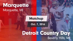 Matchup: Marquette vs. Detroit Country Day  2016