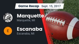 Recap: Marquette  vs. Escanaba  2017