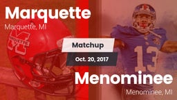 Matchup: Marquette vs. Menominee  2017