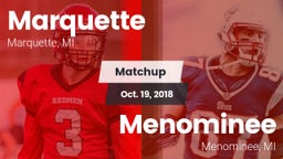 Matchup: Marquette vs. Menominee  2018
