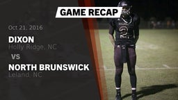 Recap: Dixon  vs. North Brunswick  2016