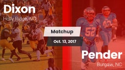 Matchup: Dixon vs. Pender  2017
