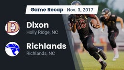 Recap: Dixon  vs. Richlands  2017