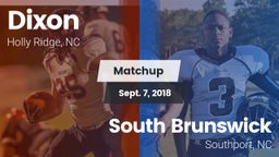 Matchup: Dixon vs. South Brunswick  2018