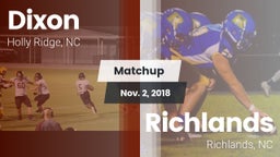 Matchup: Dixon vs. Richlands  2018