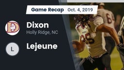 Recap: Dixon  vs. Lejeune 2019