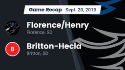 Recap: Florence/Henry  vs. Britton-Hecla  2019
