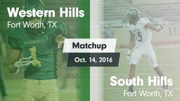 Matchup: Western Hills High vs. South Hills  2016